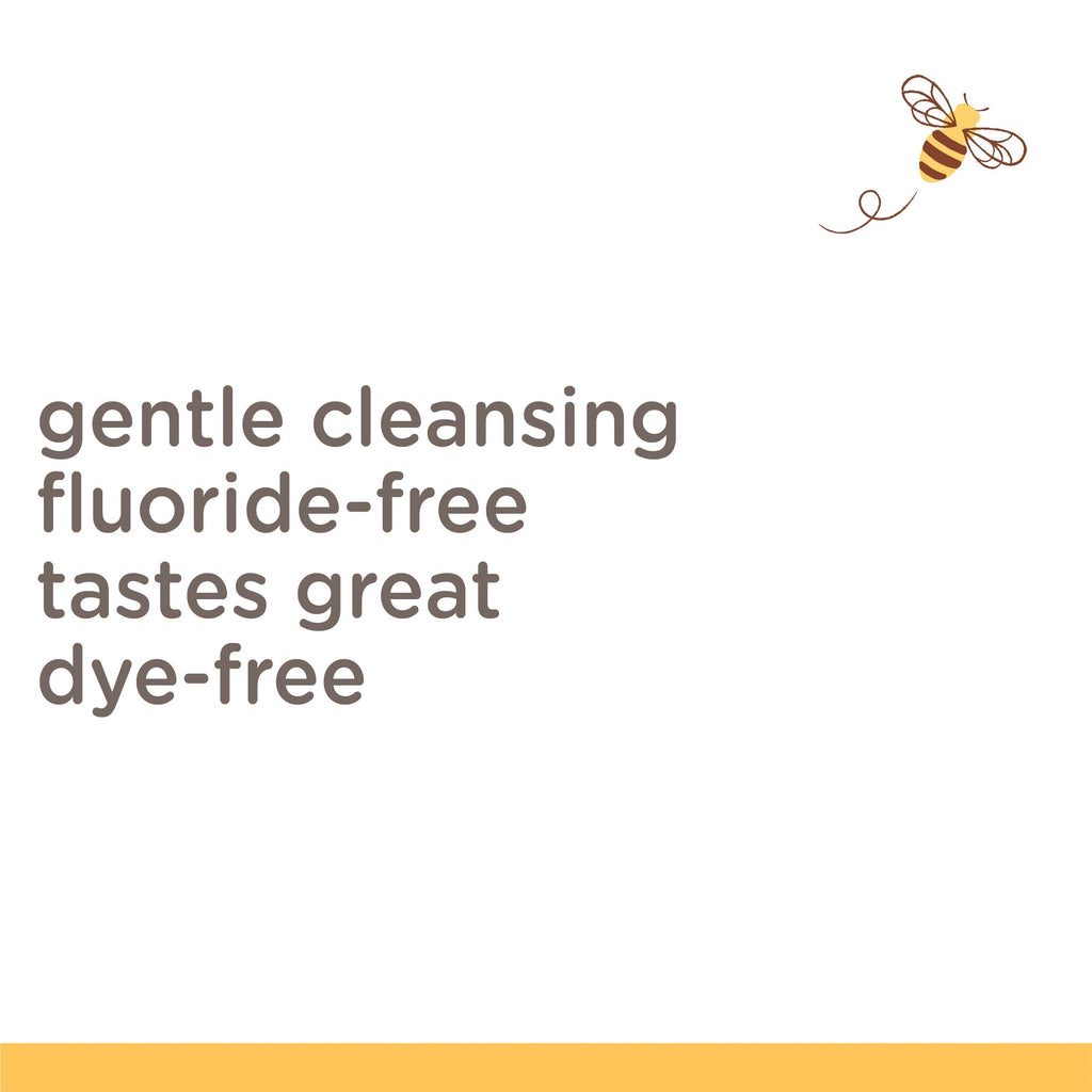Kids Toothpaste, Natural Flavor, Fluoride Free, Bubble Bee zr