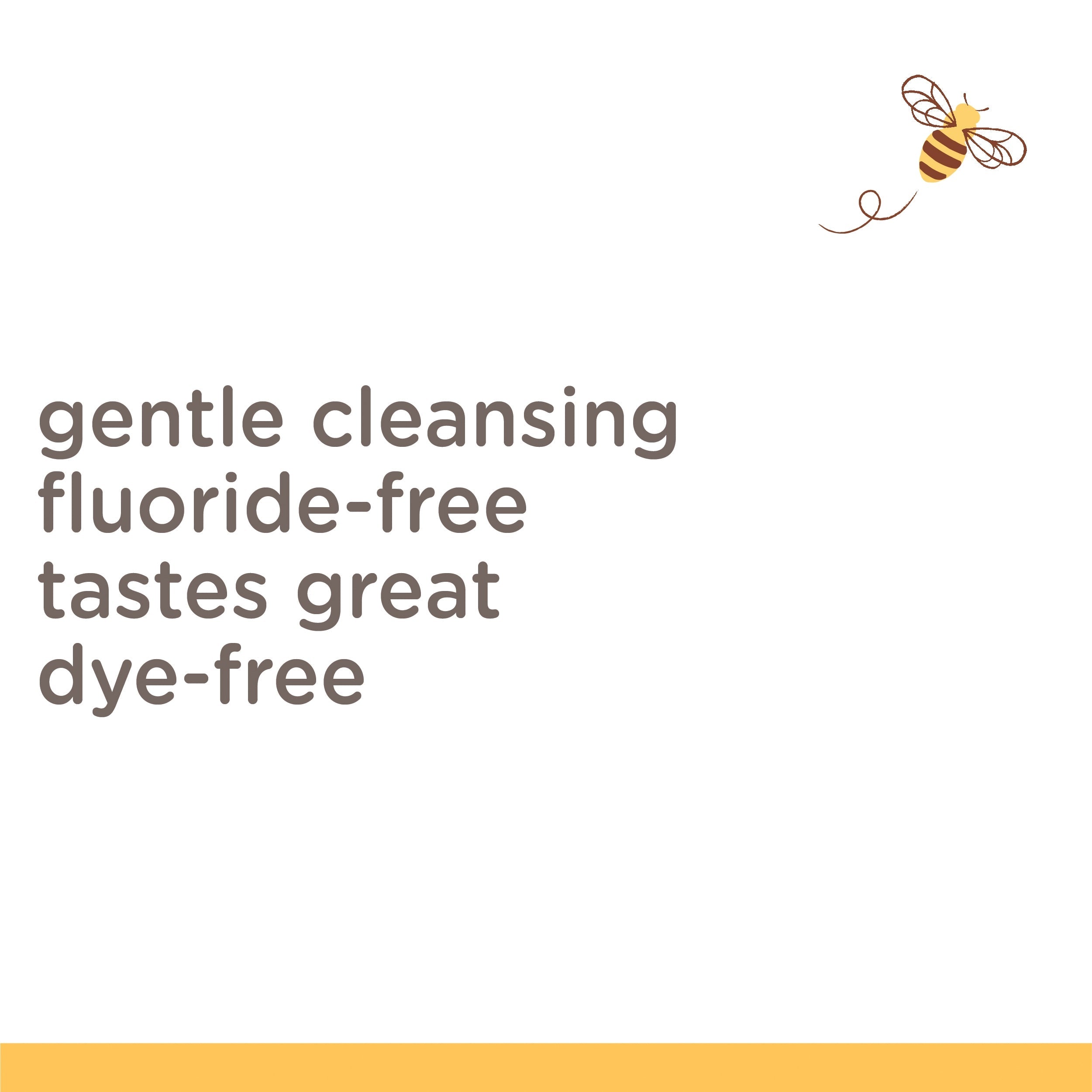 Kids Toothpaste, Natural Flavor, Fluoride Free, Bubble Bee zr