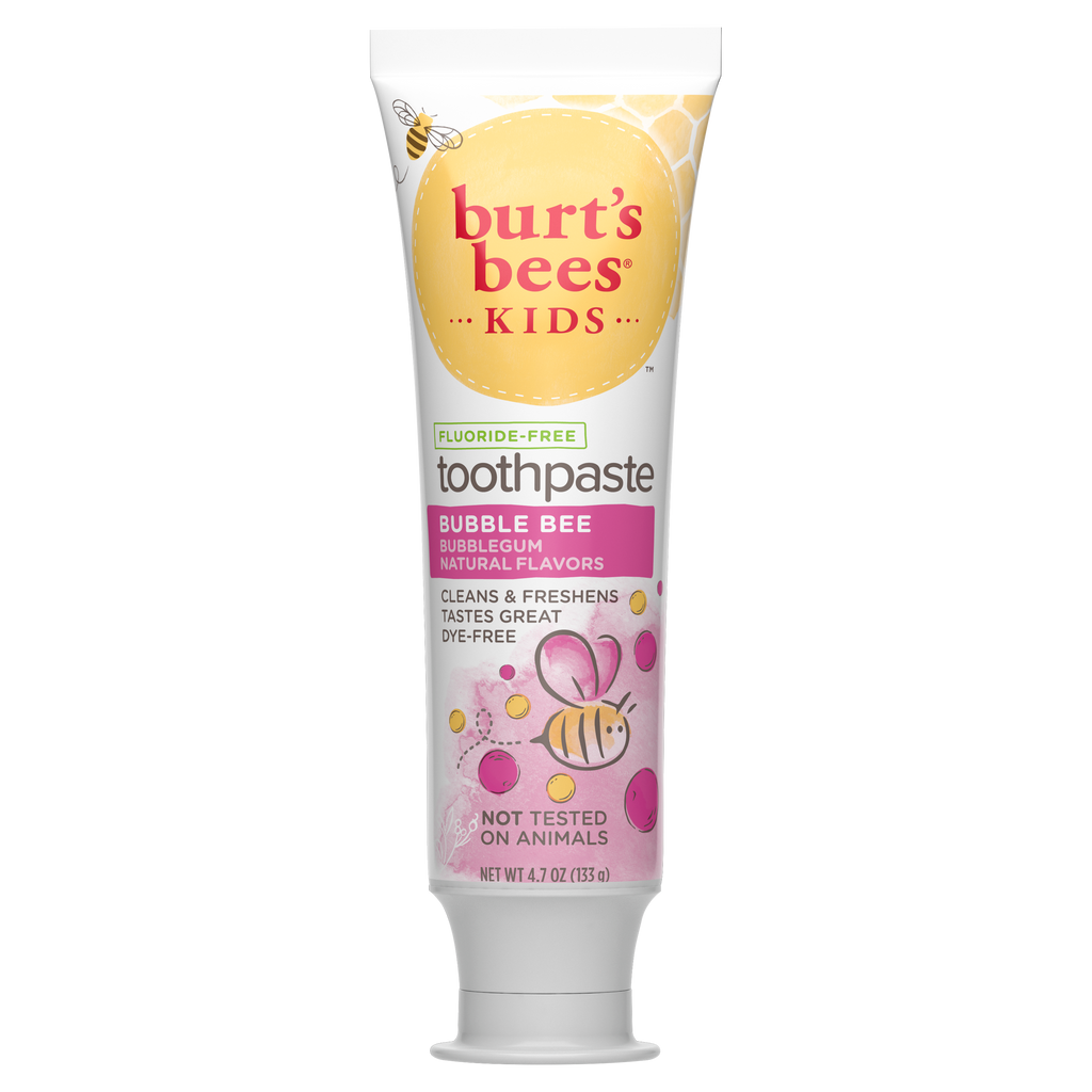 Kids Toothpaste, Natural Flavor, Fluoride Free, Bubble Bee zr