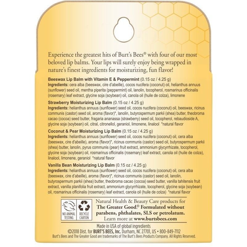 Best of Burt's Lip Balm 4-Pack kD