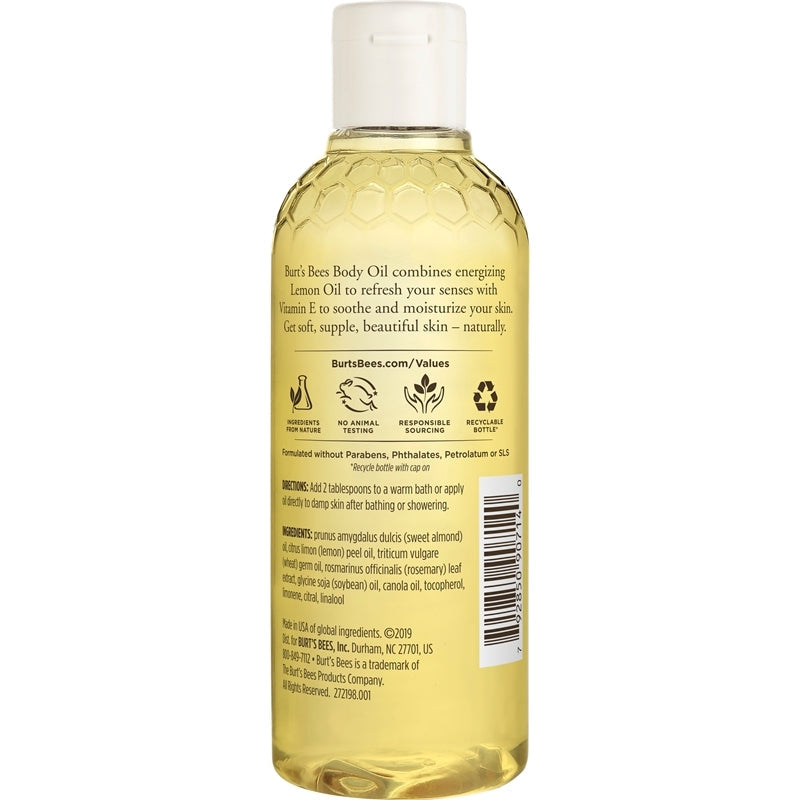 Burt's Bees Body Oil - Lemon & Vitamin E 8a